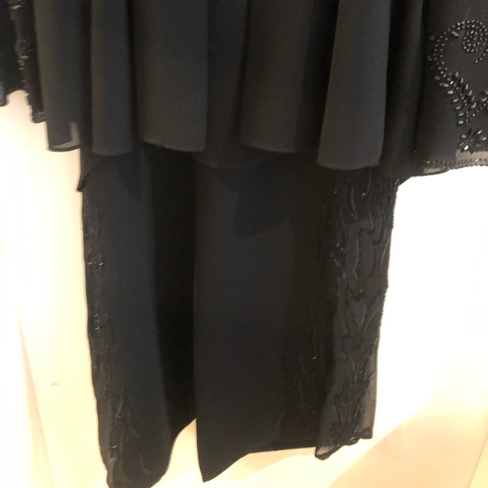 COPY - 2 PC Nygard Dress Pant & Jkt 12 Set Black w Sequinned Flame Detail on Pa… - Picture 5 of 16